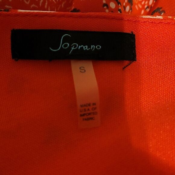 Soprano orange floral sun dress - Picture 4 of 5